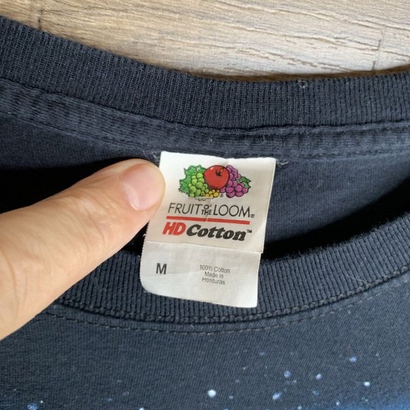 Celestial Space Native American Spirit Warrior Black T Shirt Size Medium - Picture 4 of 5